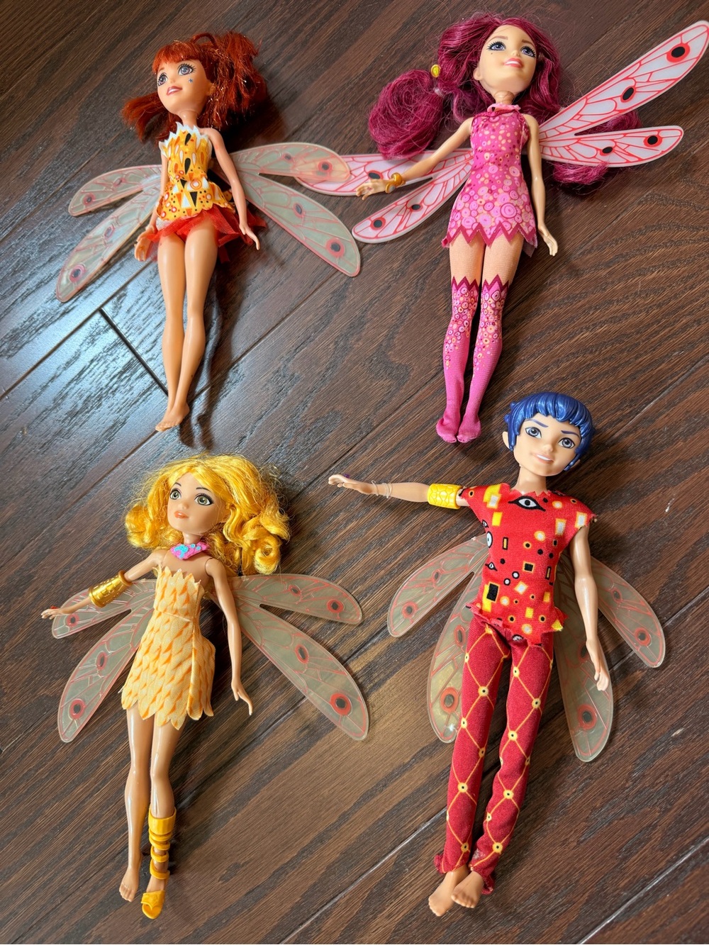 Mia & Me: Animated Yuka Mia Mo Shiva Simbá Fairy Elf Dolls Articulated 8"